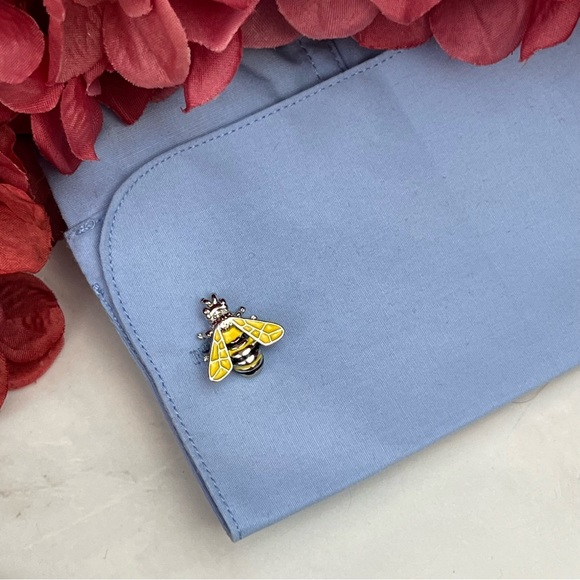 Black and Yellow Bumblebee Cufflinks - Picture 9 of 15